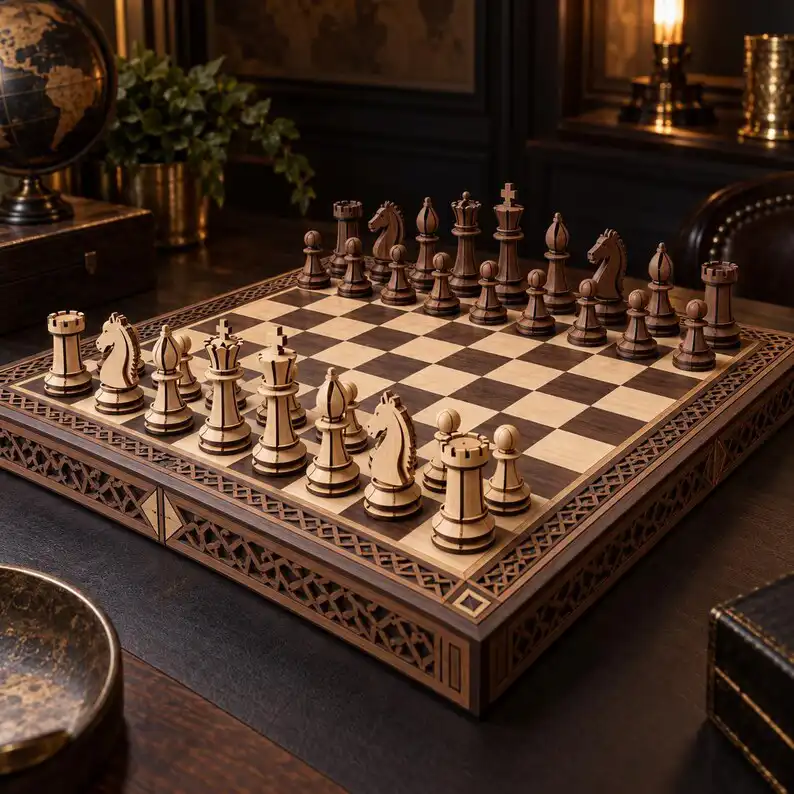 lasercut chess