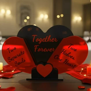 valentines day heart folding stand romantic