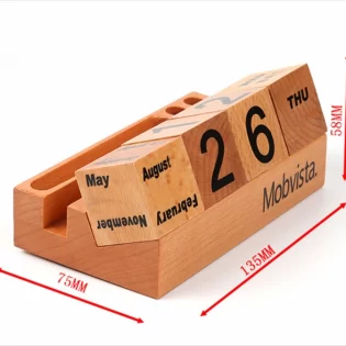 Wooden Vintage Perpetual Calendar