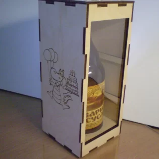 bottle box laser cut