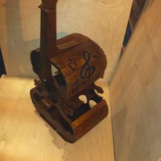 laser cut 3d wooden wall mounted wine bottle