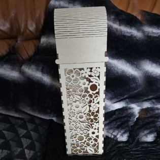 laser cut wine bottle holder drink bottle gift