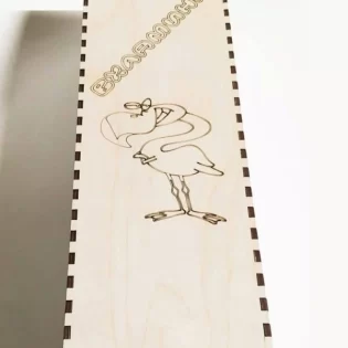 laser cut wooden bottle box