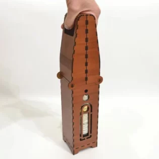 laser cut wooden bottle gift