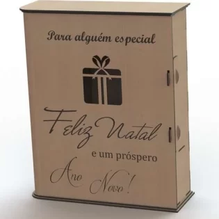 laser cut wooden bottle storage box