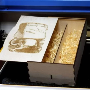 laser cut wooden box for 2 box