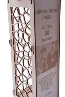 laser cut wooden box for a b