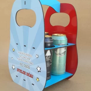 laser cut wooden can holder bottle storage