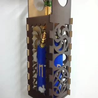 laser cut wooden casket barrel box