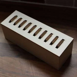 laser cut wooden drink bottle