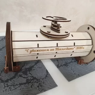 laser cut wooden puzzle wine bottle box