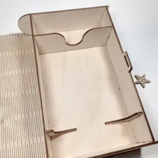 laser cut wooden storage box wooden puzzle box organizer