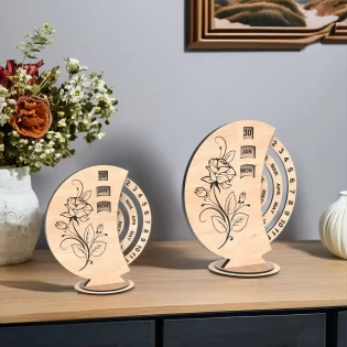Wooden Laser Cut Eternal Calendar