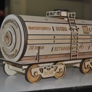 wooden tank wine box laser cut