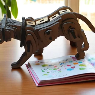 3d puzzle tiger toy model