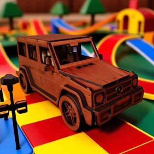 Wooden-mercedes-benz