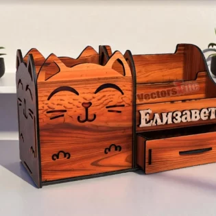 kitty face design organizer