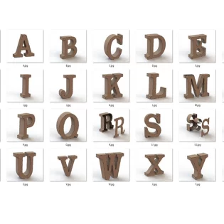 3d wooden puzzle alphabet