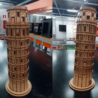Leaning tower of Pisa 3d metal puzzle model kits
