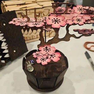 prolife sakura bonsai laser cut 3d wooden puzzle