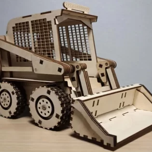 3d wooden puzzle excavator