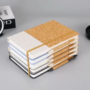 Cork Notebook With Elastic