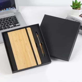 Eco-friendly Bamboo Cover Notebook