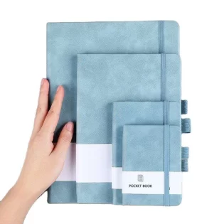 PU Leather Hardcover Notebook Pocket Size