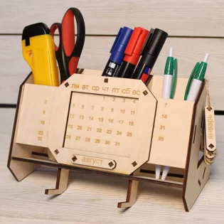 Desk organizer with perpetual calendar unique teacher gifts