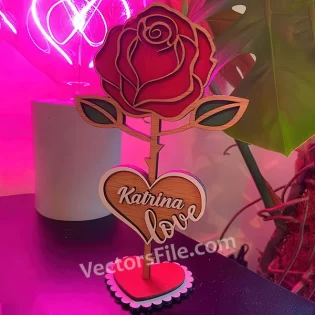 flower template valentines