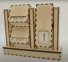 Wooden puzzle calendar