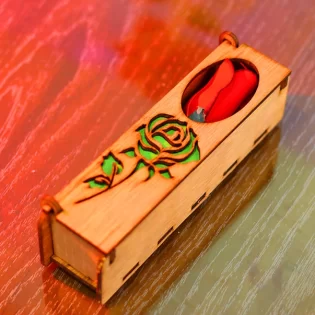 wooden flower gift box valentines day gift box idea flower