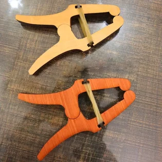 Wooden clamp for woodworking project