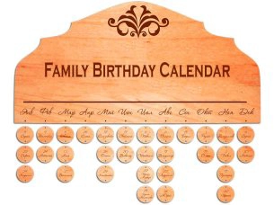 Family birthday calendar