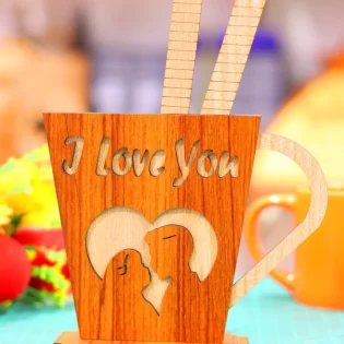 Heart with couple I love you valentine day gift