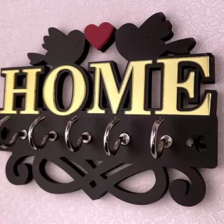 Love birds wall key hanger housekeeper key organizer