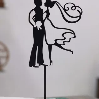 Love couple valentines day cake topper design