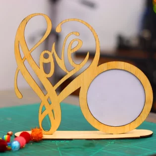 Love photo frame happy valentine day