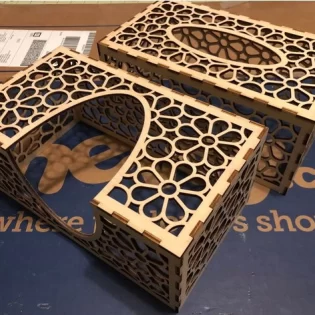 Tissue box 3mm birch plywood