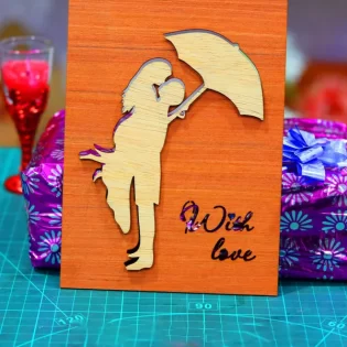 Couple with love gift card