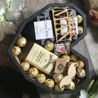 Valentine heart candy gift chocolate