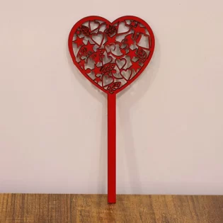 Valentines day heart shape cake top