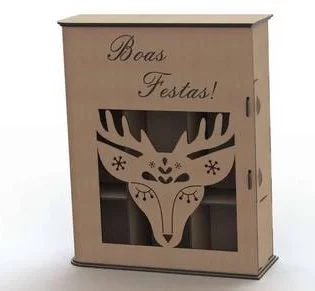 Wooden gift bottle box