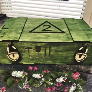 Wooden gift box bottle crate box