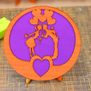 Wooden couple frame gift