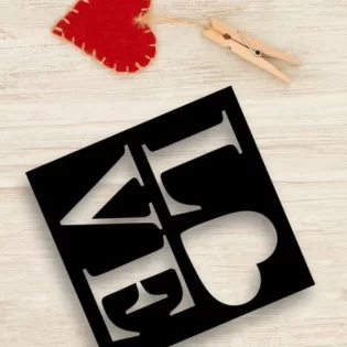 Wooden puzzle I love you valentines day gift