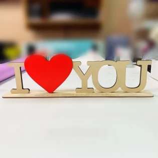 Wooden puzzle I love you valentines day gift
