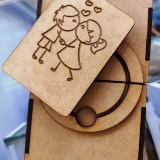 Wooden valentine gift