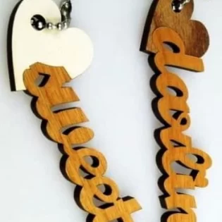 wooden keychain wood keyring