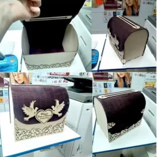 Wooden wedding treasure